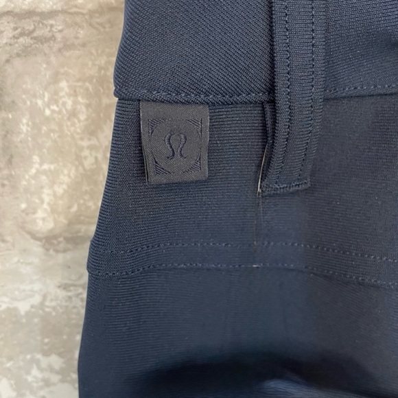 Lululemon ABC Pant Slim 34" warpstreme true navy reflective cuffs anti wrinkle - Picture 12 of 16